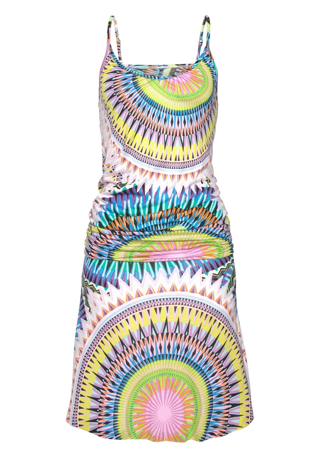 Beachtime Strandkleid mit grafischem Print im Ethno-Stil, kurzes Sommerklei günstig online kaufen