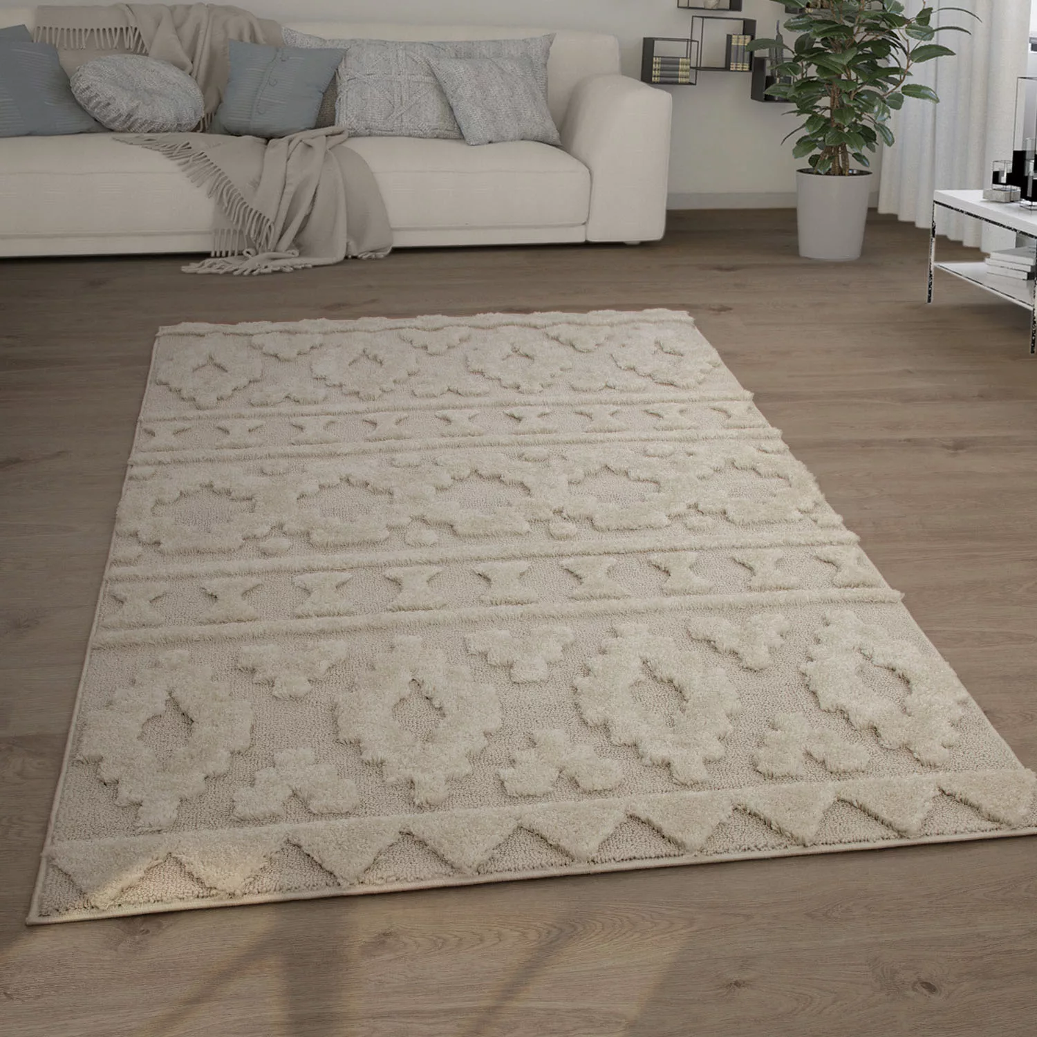 Paco Home Hochflor-Teppich »Genua 744«, rechteckig günstig online kaufen