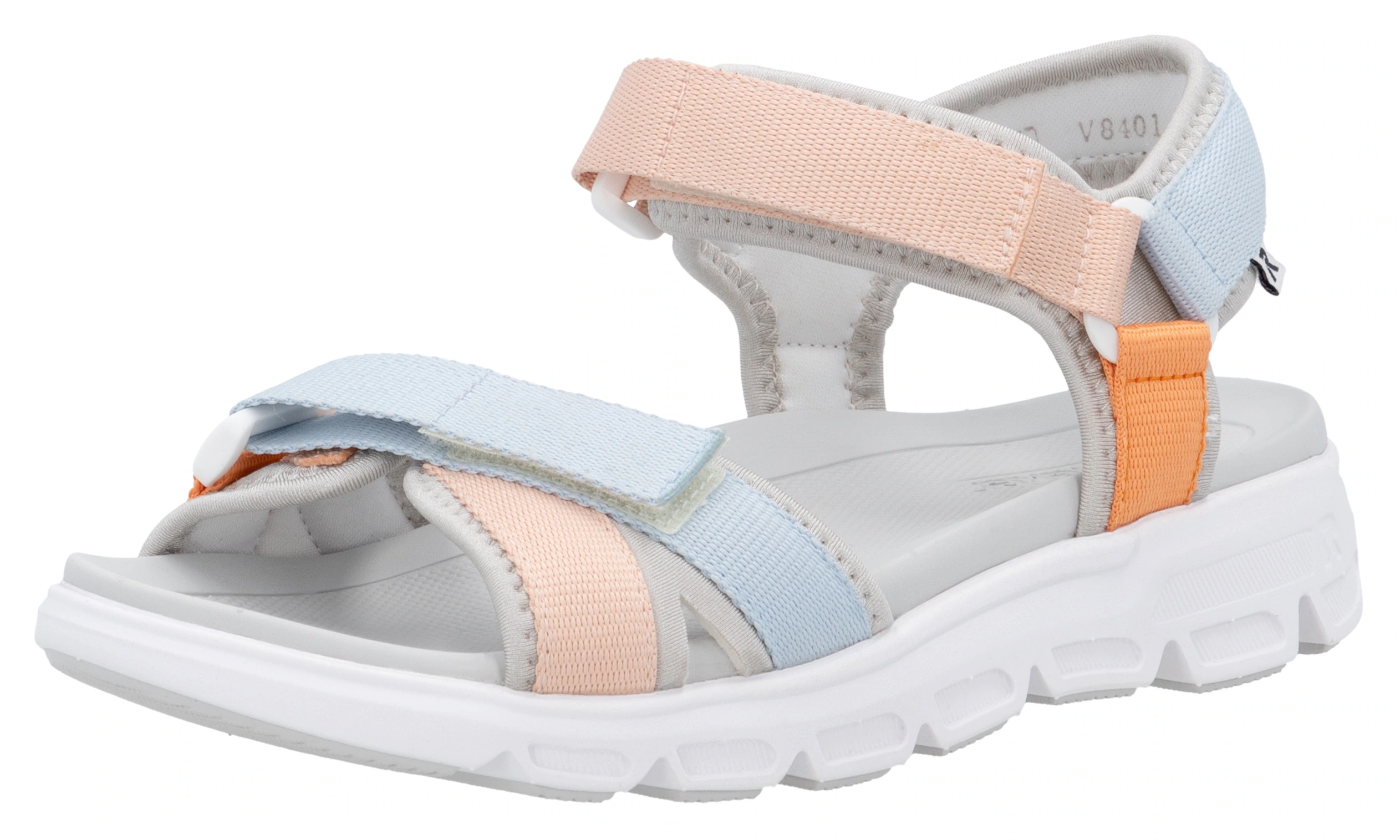RIEKER Sport Sandale, Riemchensandale, Outdoorsandale mit Klett, maschinenw günstig online kaufen