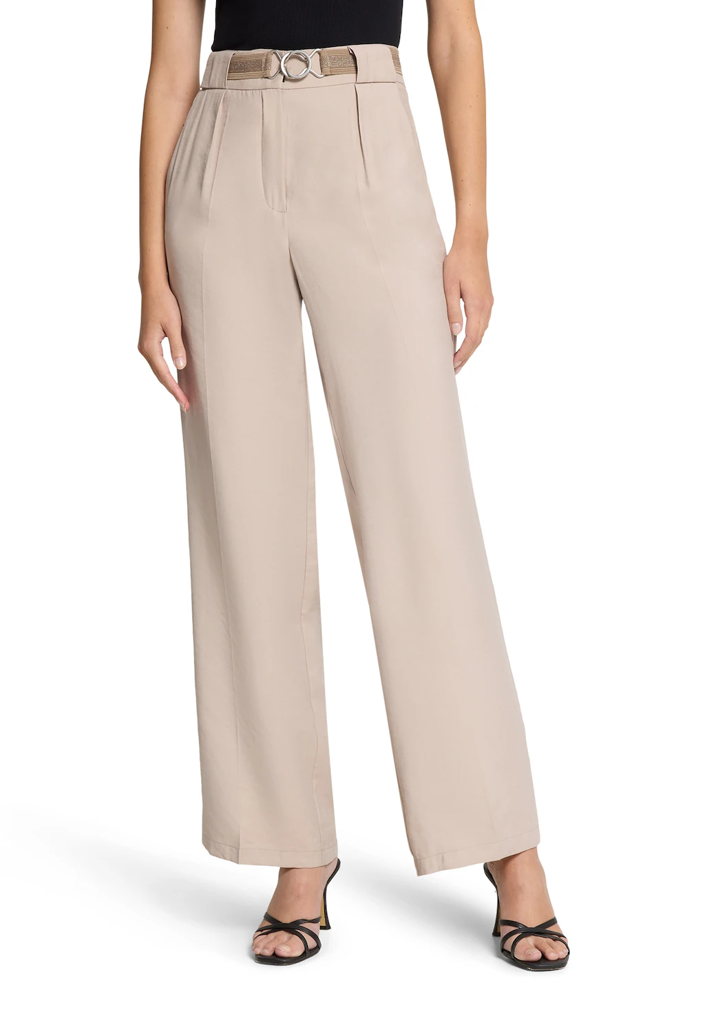 Betty Barclay Stoffhose "Betty Barclay Damen Stoffhose unifarben", Mit Gürt günstig online kaufen
