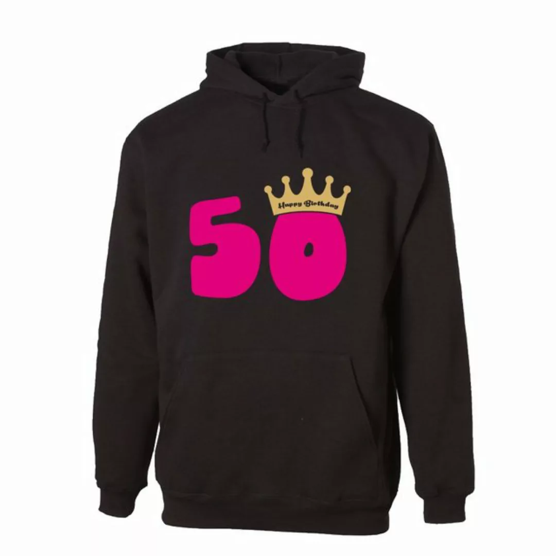 G-graphics Hoodie 50 – Happy Birthday – mit Krone Unisex mit trendigem Fron günstig online kaufen