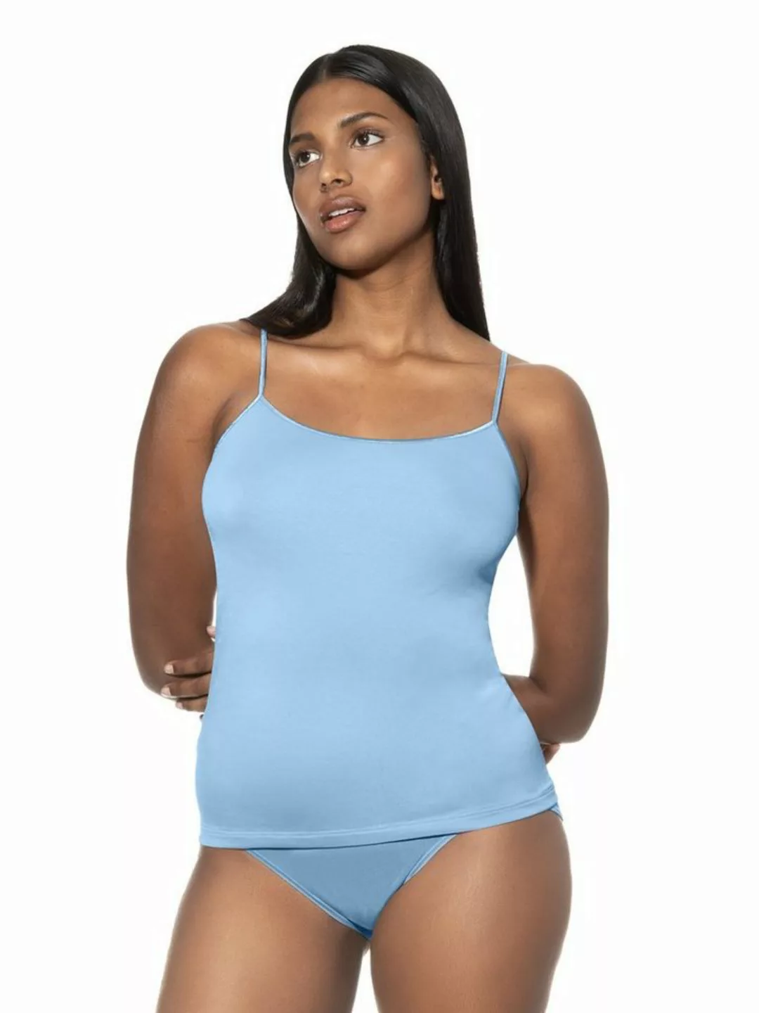 Mey Spaghettitop Mey Spaghetti-Top Emotion 55201 Angel blue (1 Stück, 1-tlg günstig online kaufen