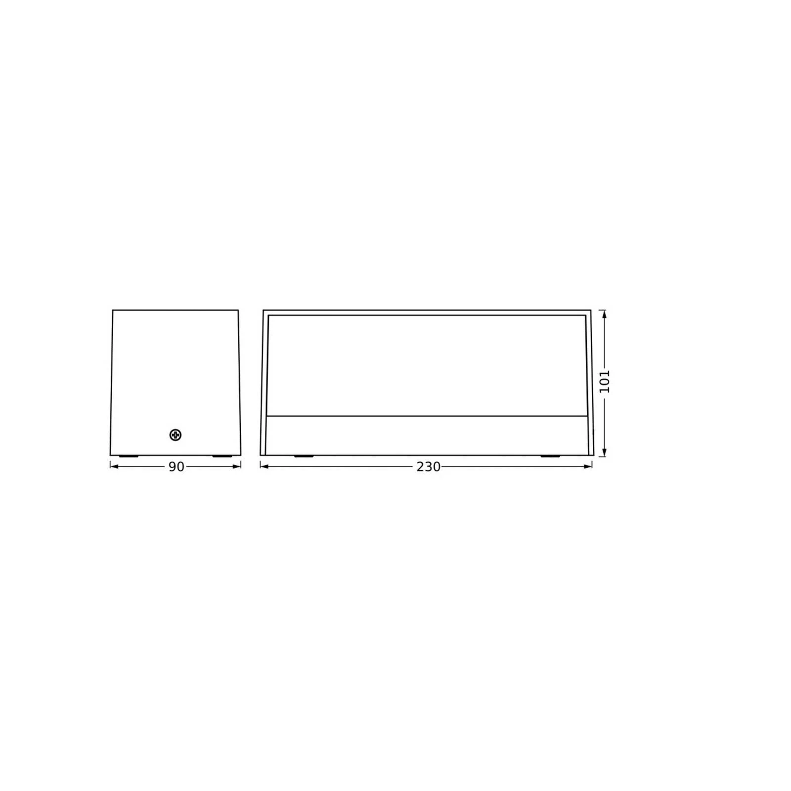 OSRAM LED-Außenwandlampe ENDURA STYLE IDRI, dunkelgrau, IP65 günstig online kaufen