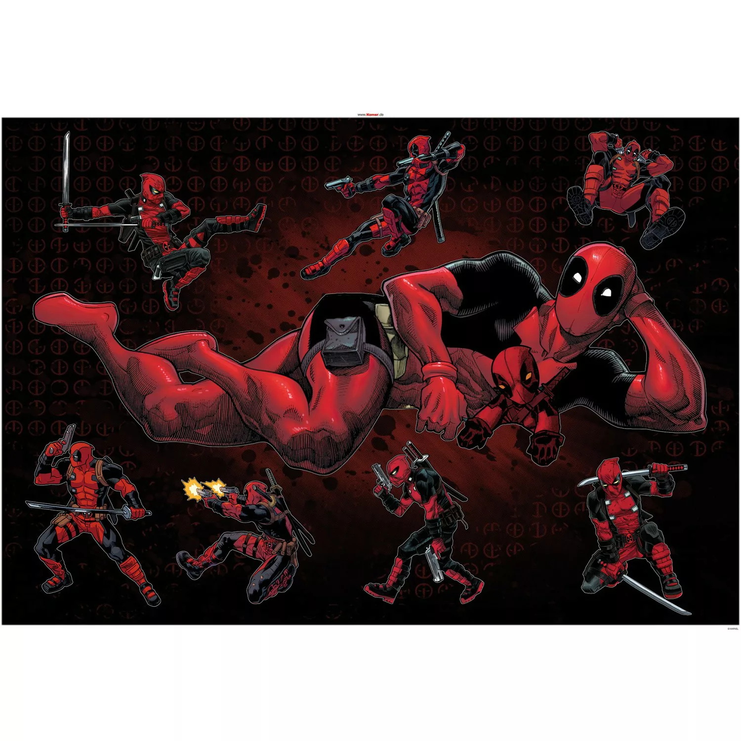 Komar Deko-Sticker Deadpool Posing 100 x 70 cm günstig online kaufen