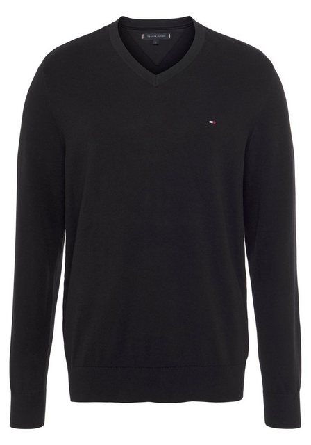 Tommy Hilfiger V-Ausschnitt-Pullover CLASSIC COTTON V NECK günstig online kaufen