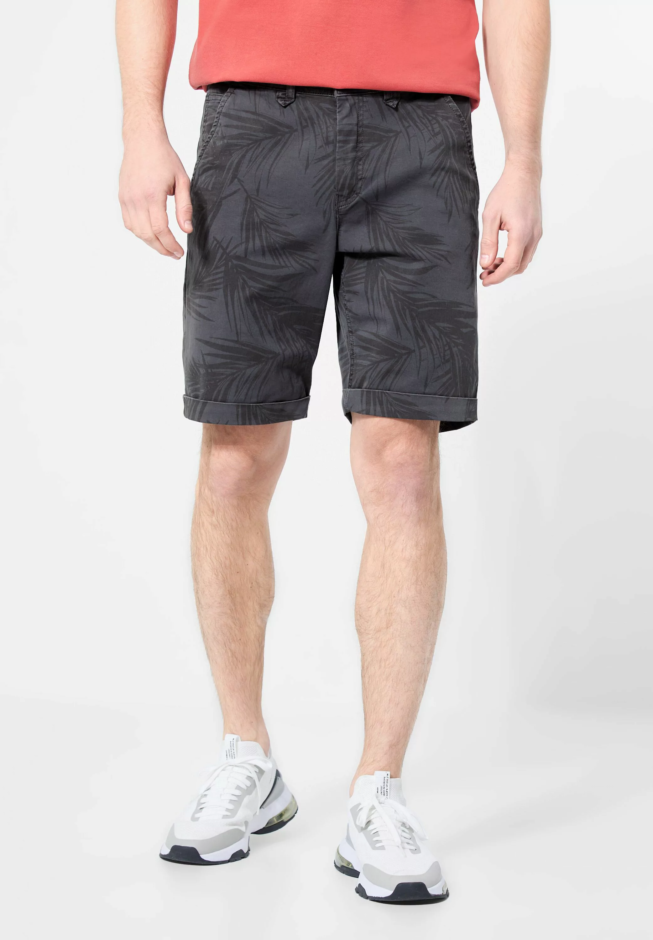 STREET ONE MEN Shorts, mit Blätterprint günstig online kaufen