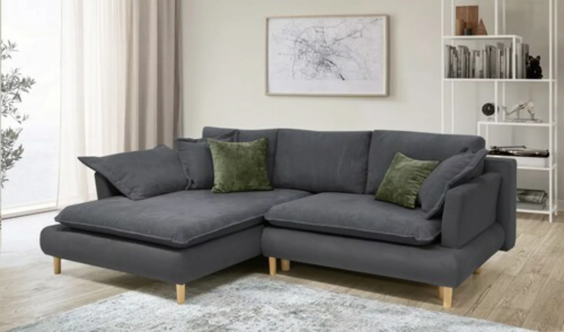 COLLECTION AB Ecksofa »Mandela L-Form«, mit Bettfunktion und Bettkasten günstig online kaufen