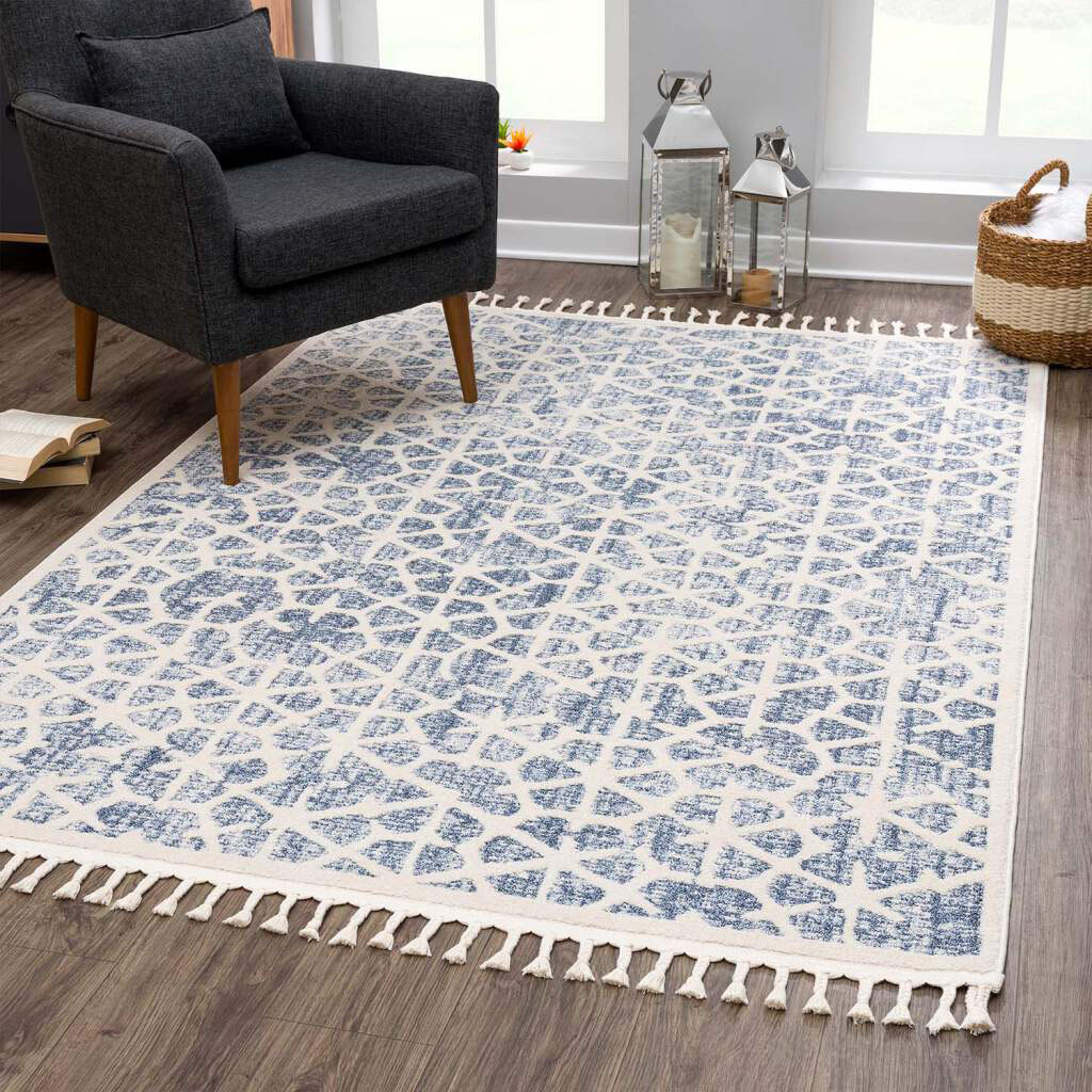 Carpet City Teppich »Art 1271«, rechteckig, 7 mm Höhe, Kurzflor, Skandi-Mus günstig online kaufen