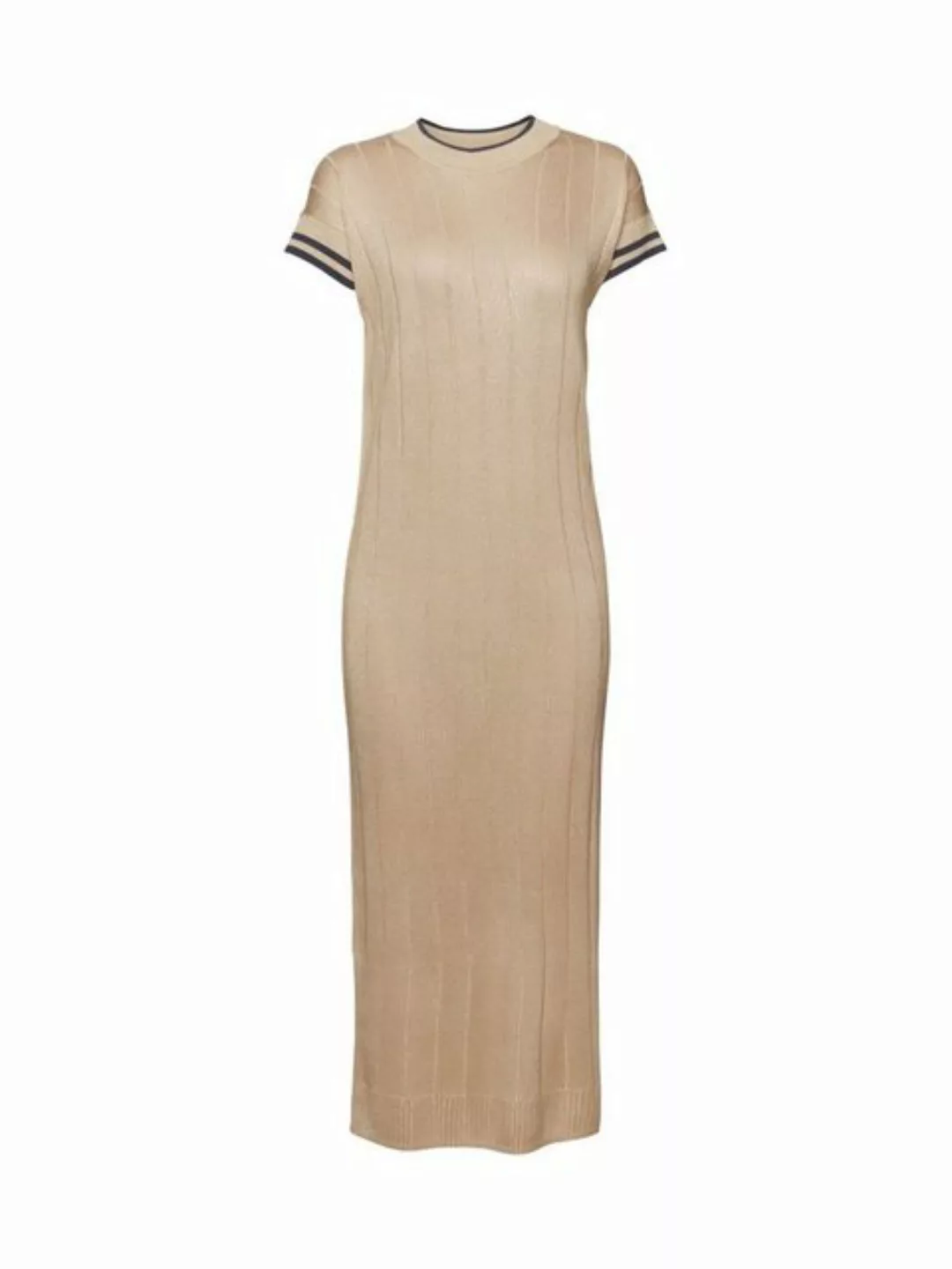 Esprit Collection Midikleid Rippstrickkleid mit Glitter-Effekt günstig online kaufen