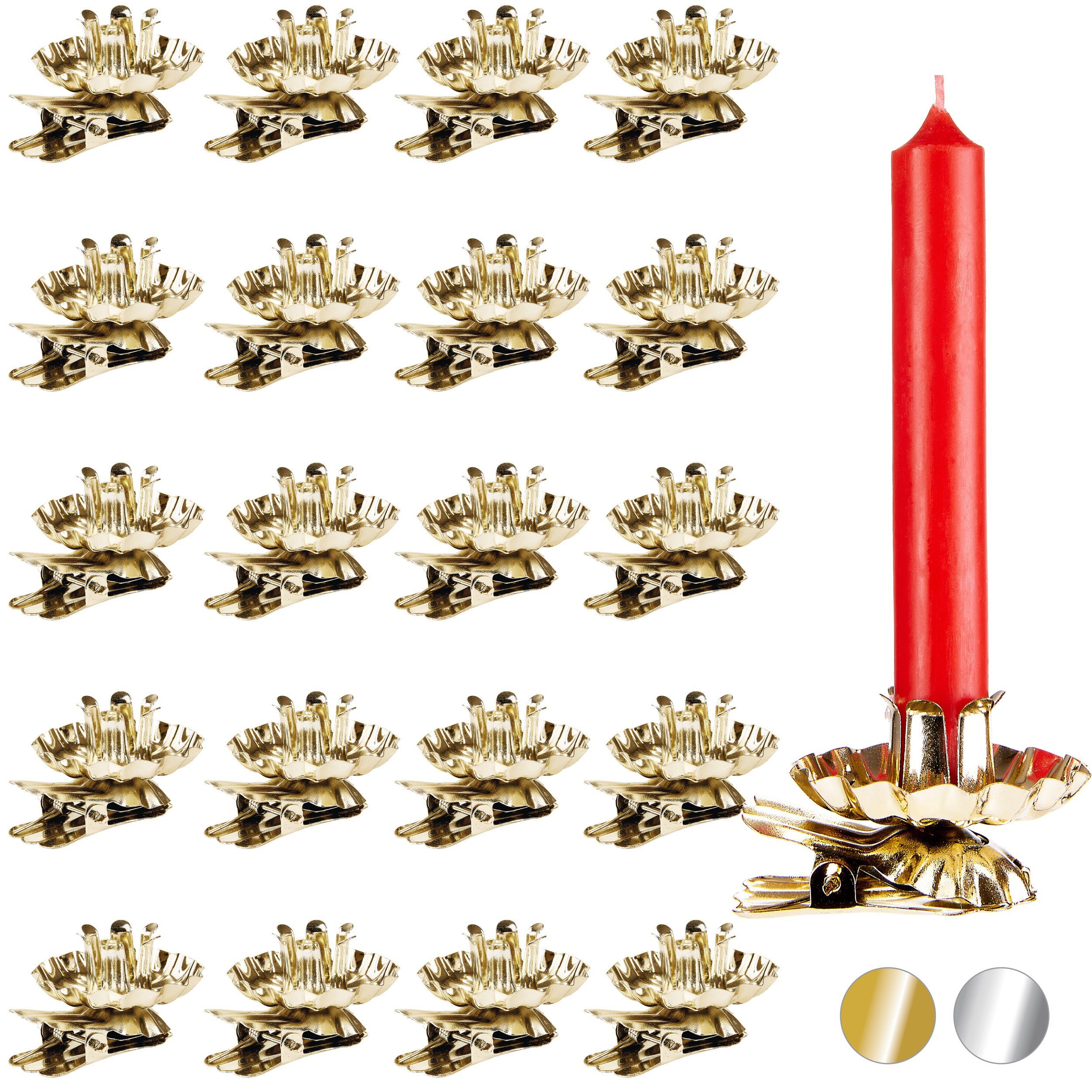 BRUBAKER Kerzenhalter Baumkerzenhalter für Weihnachtsbaum (60 günstig online kaufen