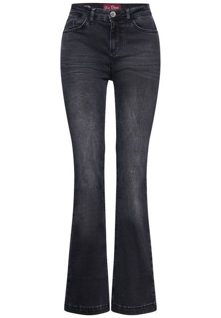 STREET ONE Bootcut-Jeans High Waist günstig online kaufen