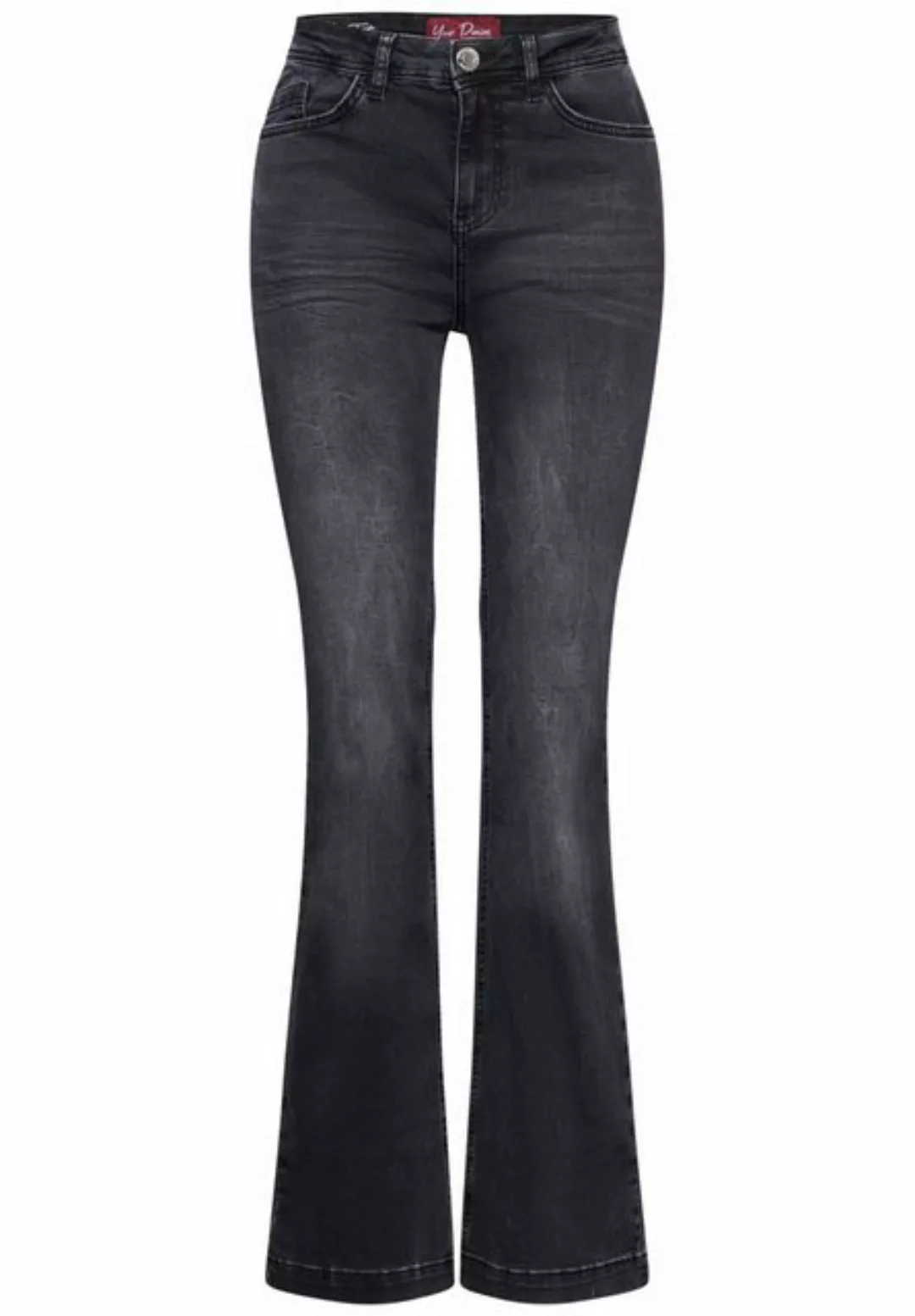 STREET ONE Bootcut-Jeans, High Waist günstig online kaufen