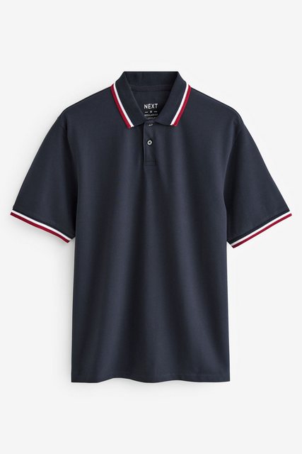 Next Poloshirt Pikee-Poloshirt im Regular Fit mit Kragenstreifen (1-tlg) günstig online kaufen