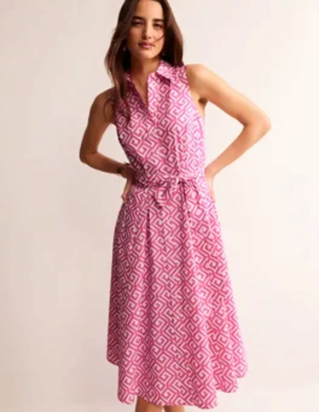 Amy Ärmelloses Hemdblusenkleid Damen Boden, Pink Power, Labyrinth günstig online kaufen