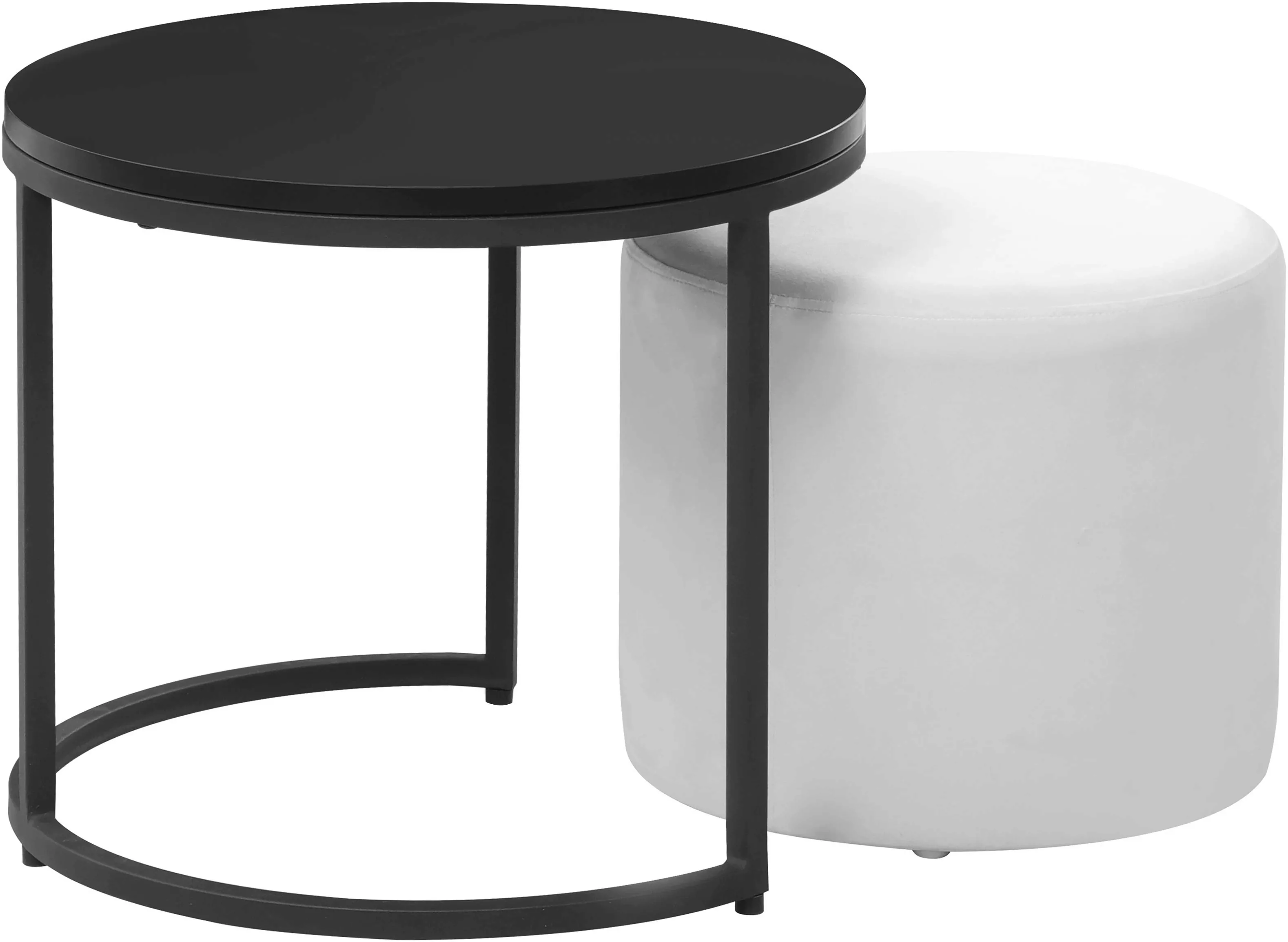 Home affaire Couchtisch "Mayres", mit integriertem Pouf, Höhe 40 cm günstig online kaufen