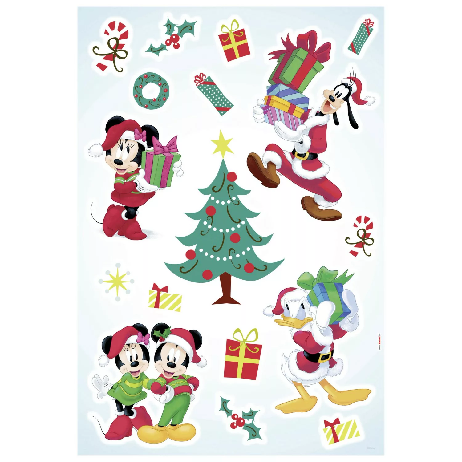 Komar Wandsticker "Mickey Christmas Presents", (1 St.), 50x70 cm (Breite x günstig online kaufen