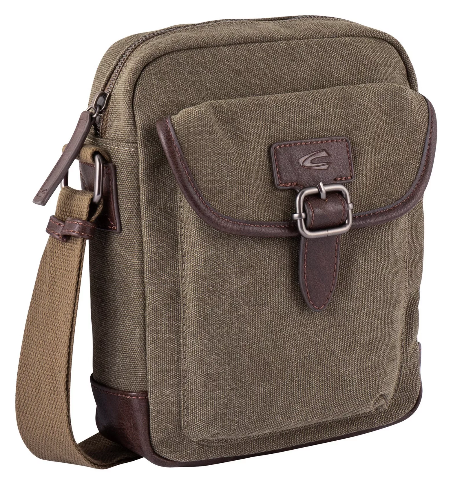 camel active Umhängetasche "MOUNTAIN Cross bag S", mit modischen Lederappli günstig online kaufen
