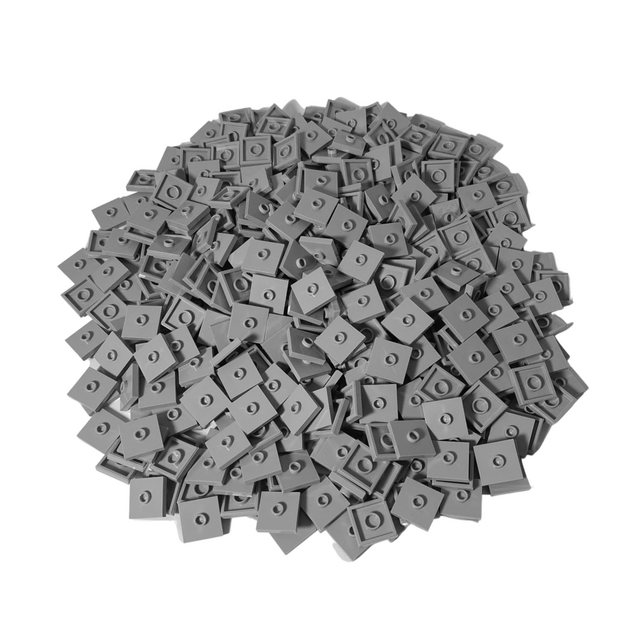 LEGO® Spielbausteine LEGO® 2x2 Jumper Plate Hellgrau - 1000 Stueck - Jumper günstig online kaufen