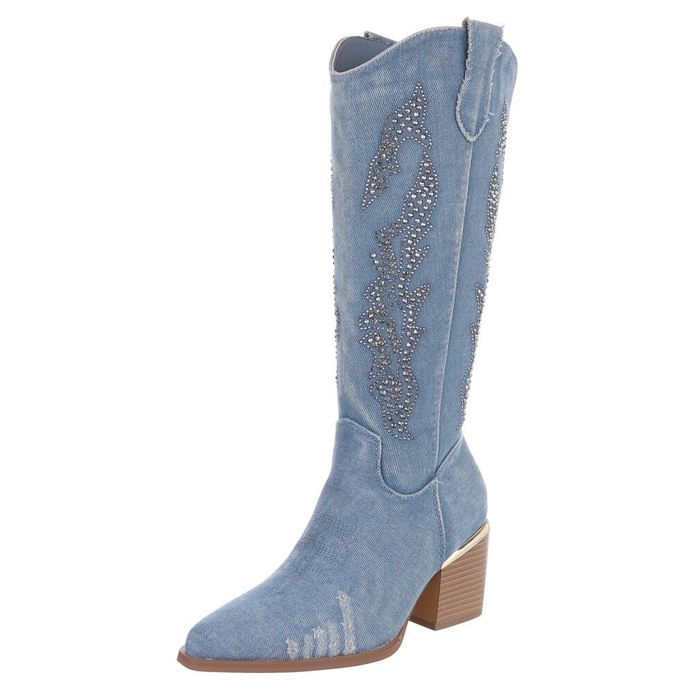 Ital-Design Damen Cowboyboots Western Sommerboots (88843716) günstig online kaufen