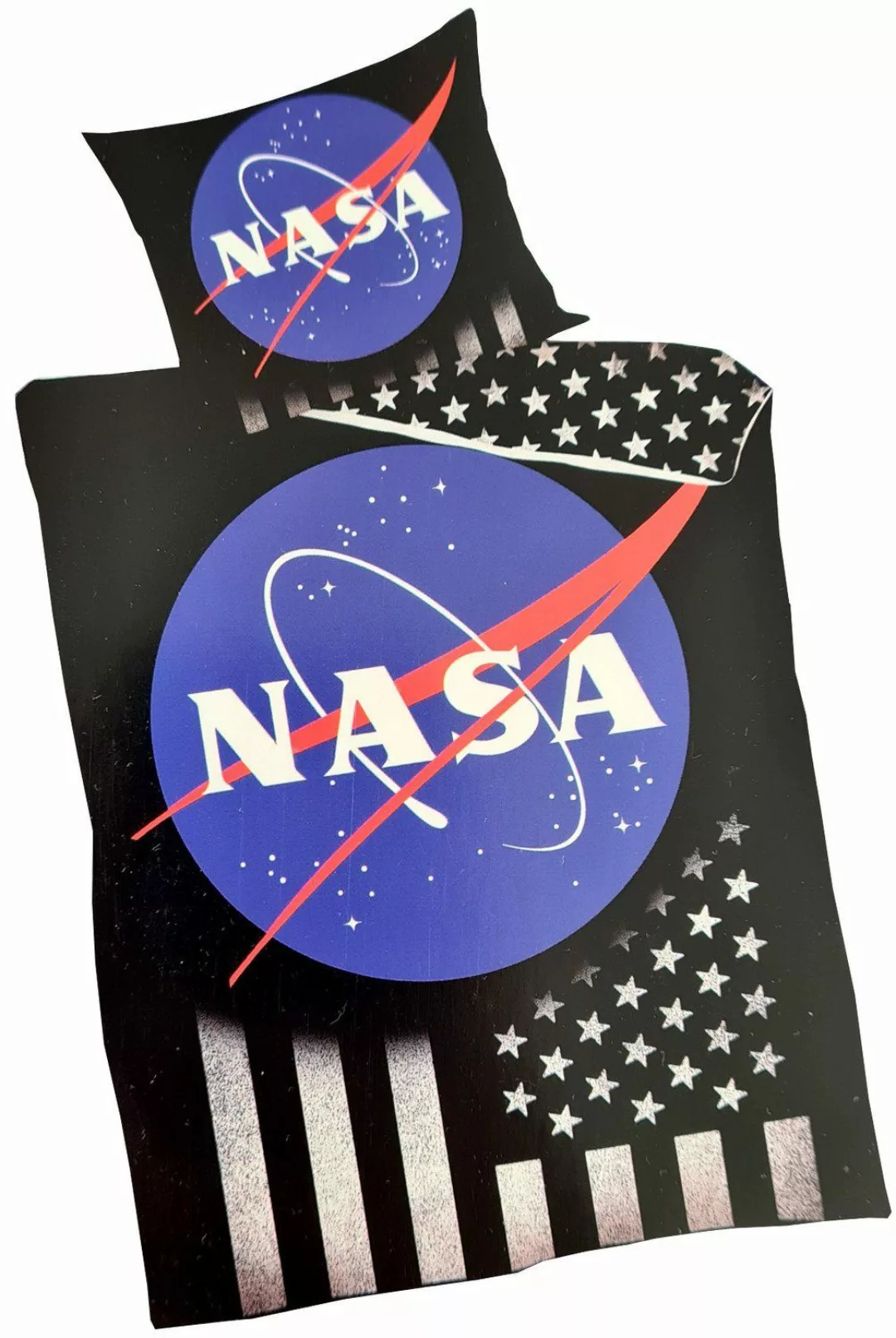 NASA Bettwäsche NASA Kinderbettwäsche 135x200cm Baumwolle, günstig online kaufen