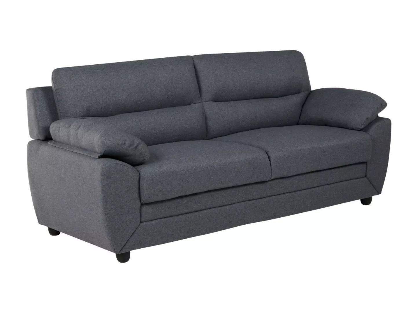 Sofa 3-Sitzer - Stoff - Anthrazit - MANOA günstig online kaufen