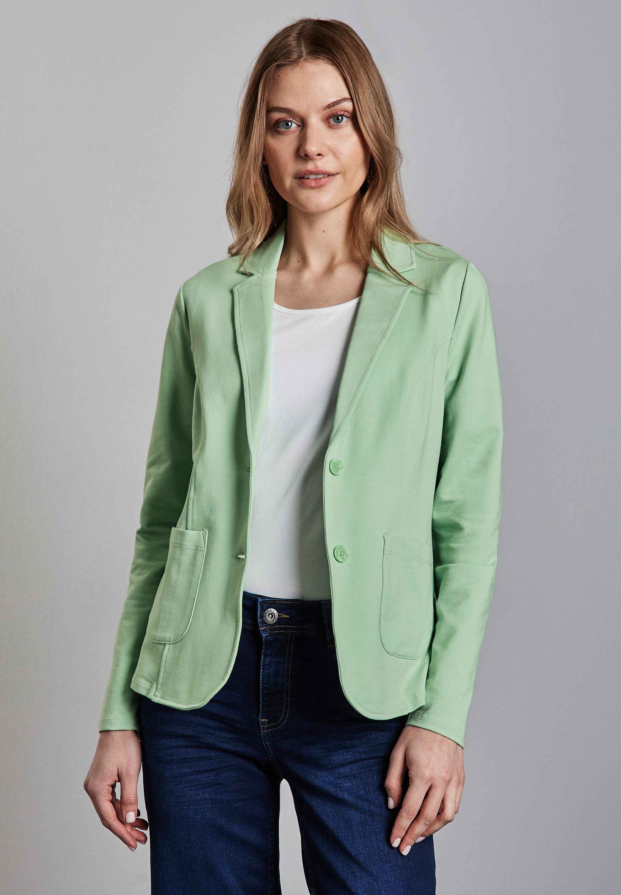 STREET ONE Sweatblazer, mit aufgenähten Taschen günstig online kaufen