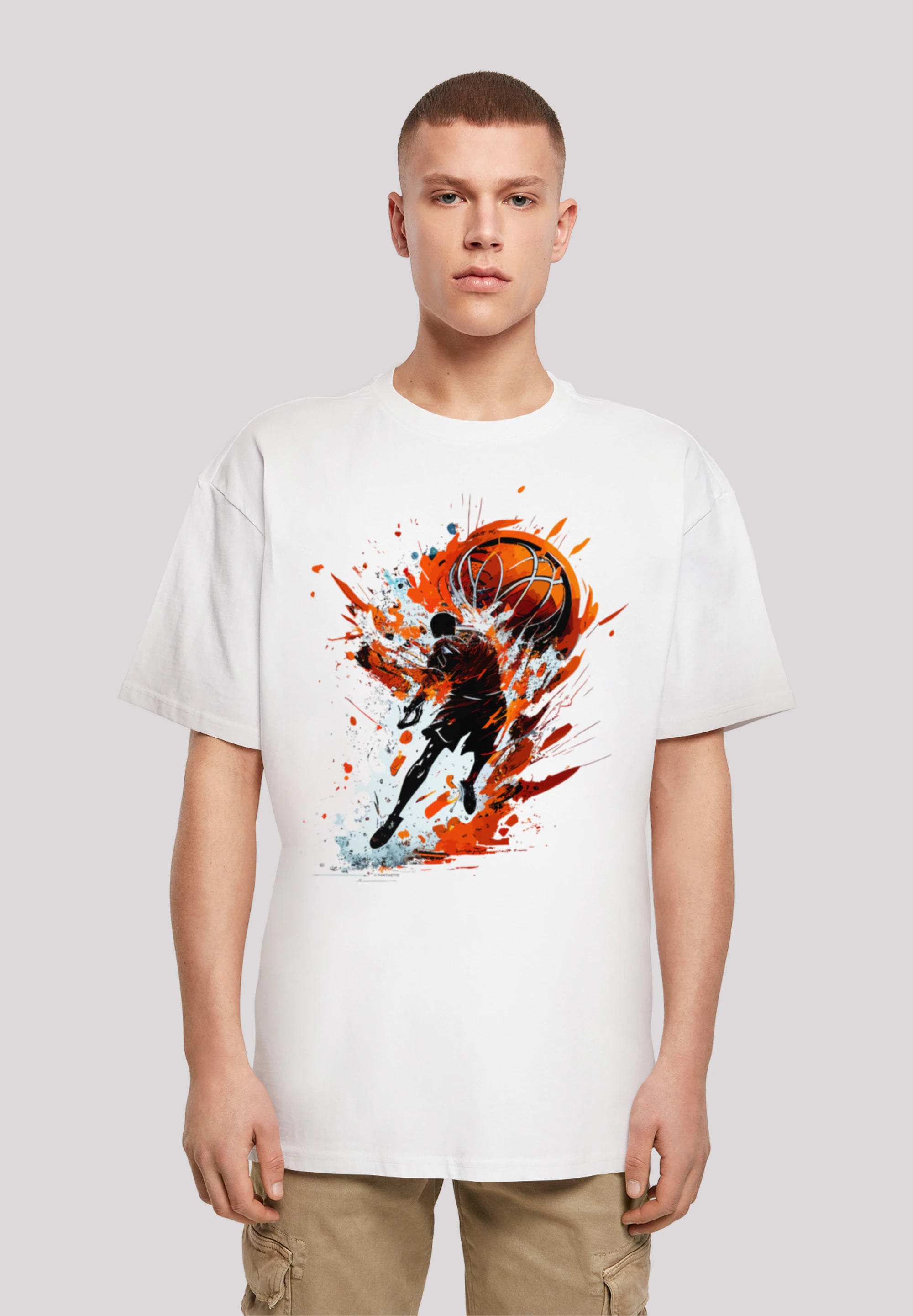 F4NT4STIC T-Shirt "Basketball Splash Sport OVERSIZE TEE", Print günstig online kaufen