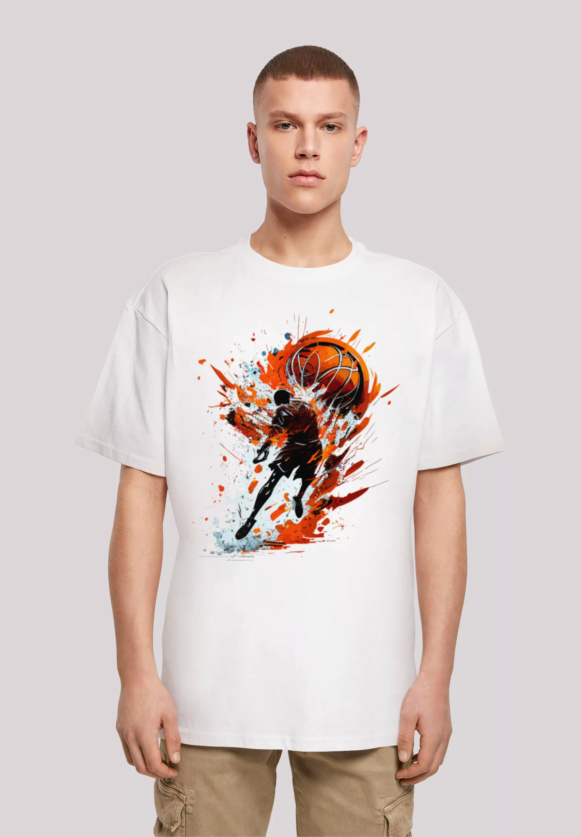F4NT4STIC T-Shirt "Basketball Splash Sport OVERSIZE TEE", Print günstig online kaufen