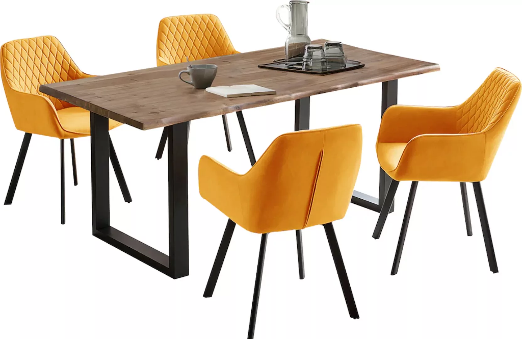SalesFever Essgruppe, (Set, 5 tlg.), Tischplatte behandelt mit OSMO Hartwac günstig online kaufen