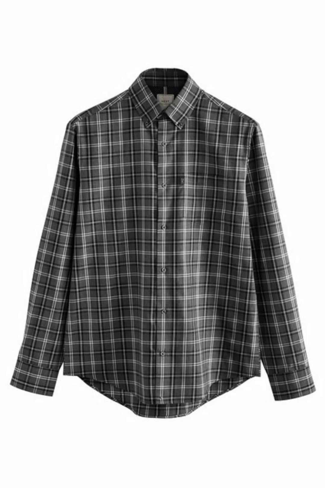 Next Langarmhemd Pflegeleichtes Button-Down-Oxford-Hemd (1-tlg) günstig online kaufen