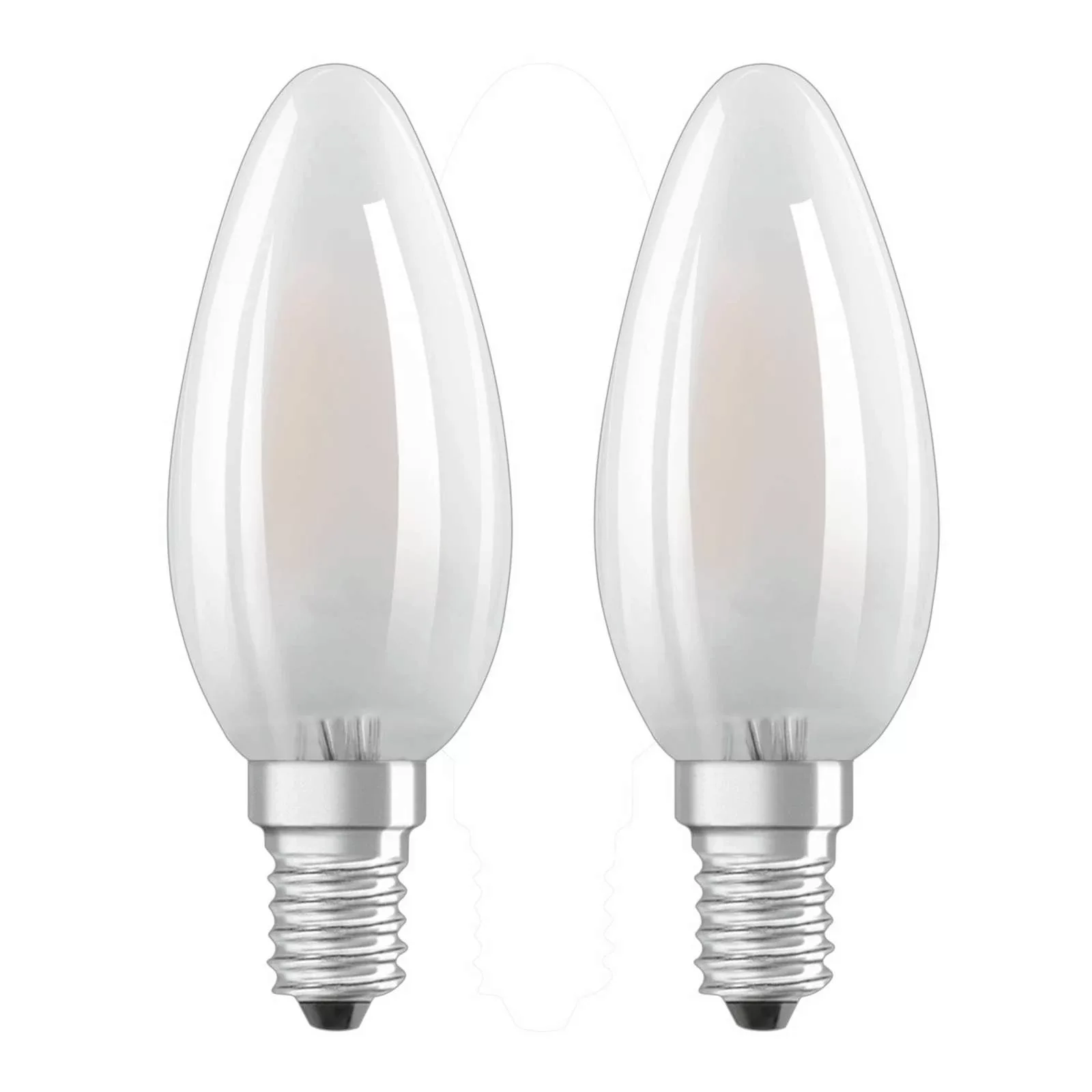 Osram LED-Leuchtmittel E14 Kerzenform 4 W 470 lm 2er Set 10 x 3,5 cm (H x Ø günstig online kaufen