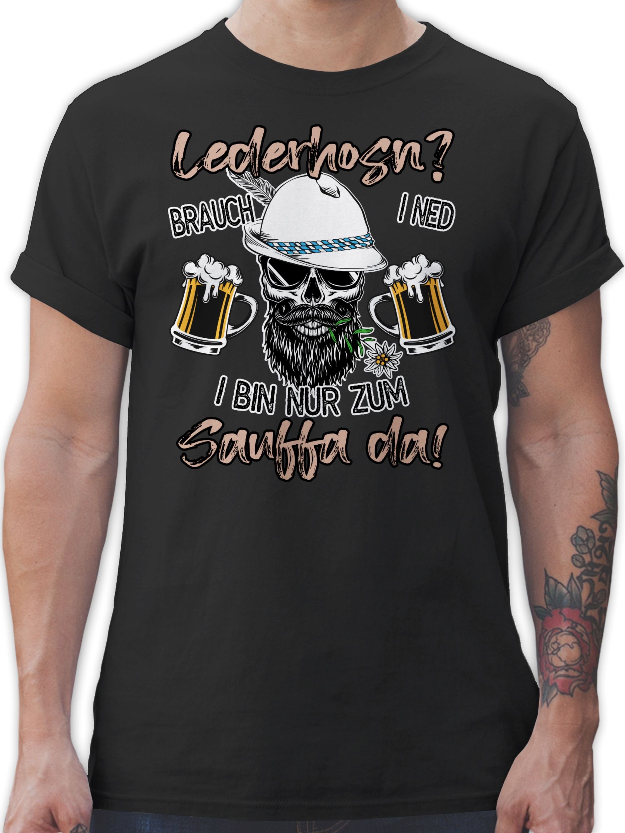 Shirtracer T-Shirt Lederhose Spruch Lausbua Bayrisch günstig online kaufen