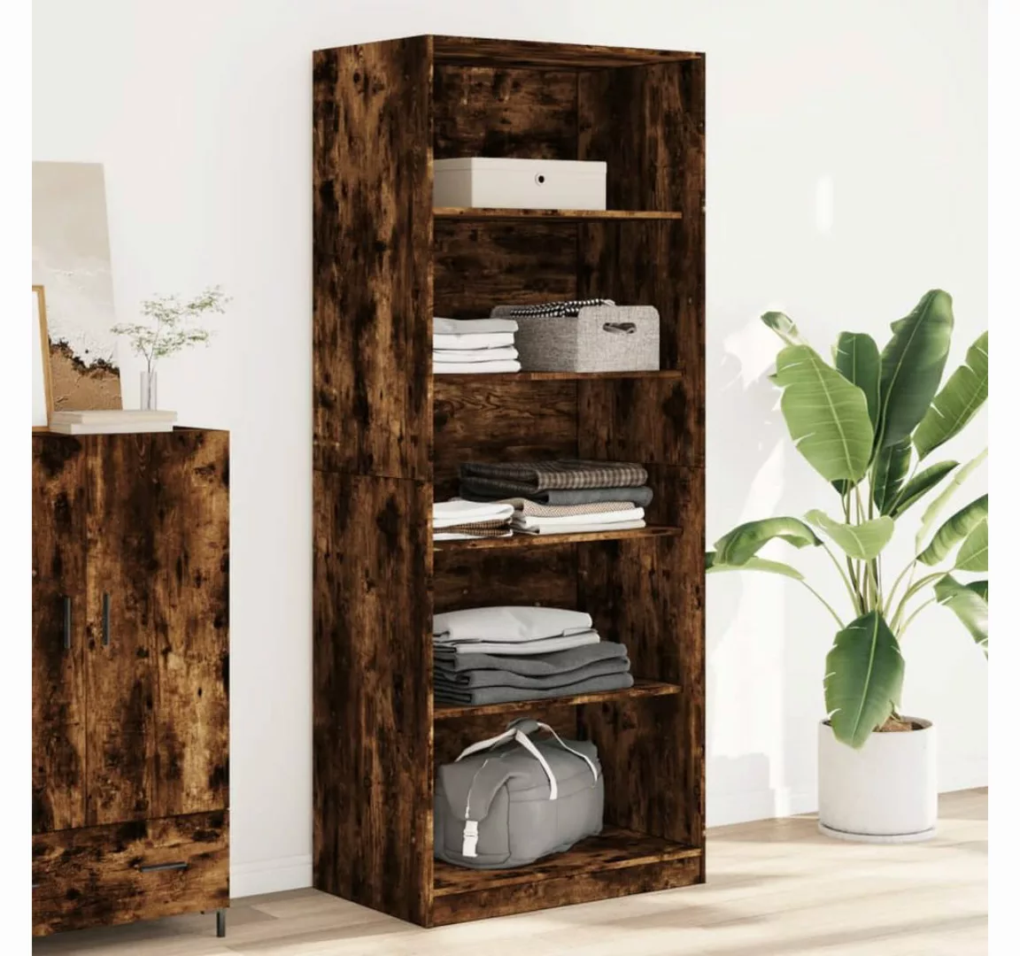 vidaXL Schrankmodule Kleiderschrank Räuchereiche 80x50x200 cm Holzwerkstoff günstig online kaufen