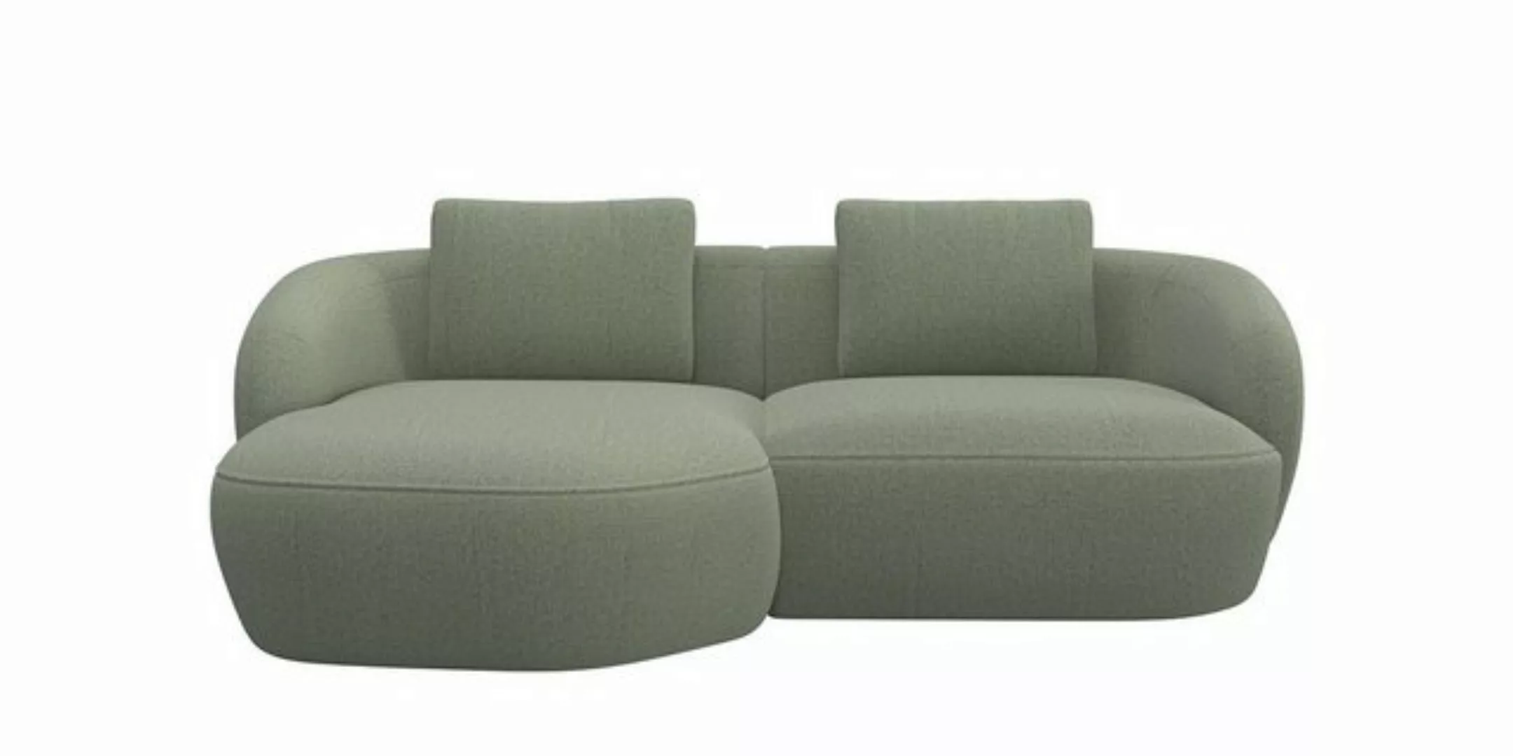 FLEXLUX Wohnlandschaft Torino, rund, L-Form, Sofa-Ecke mit Recamiere, Longc günstig online kaufen