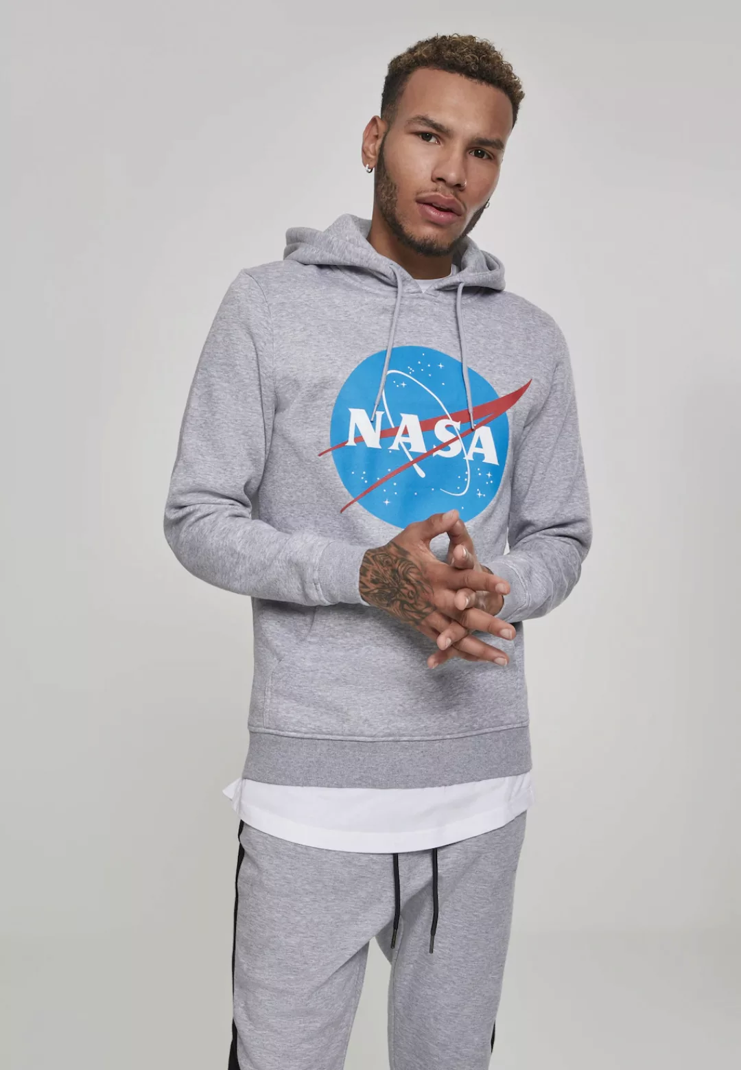 MisterTee Sweatshirt "MisterTee Herren NASA Hoody", (1 tlg.) günstig online kaufen