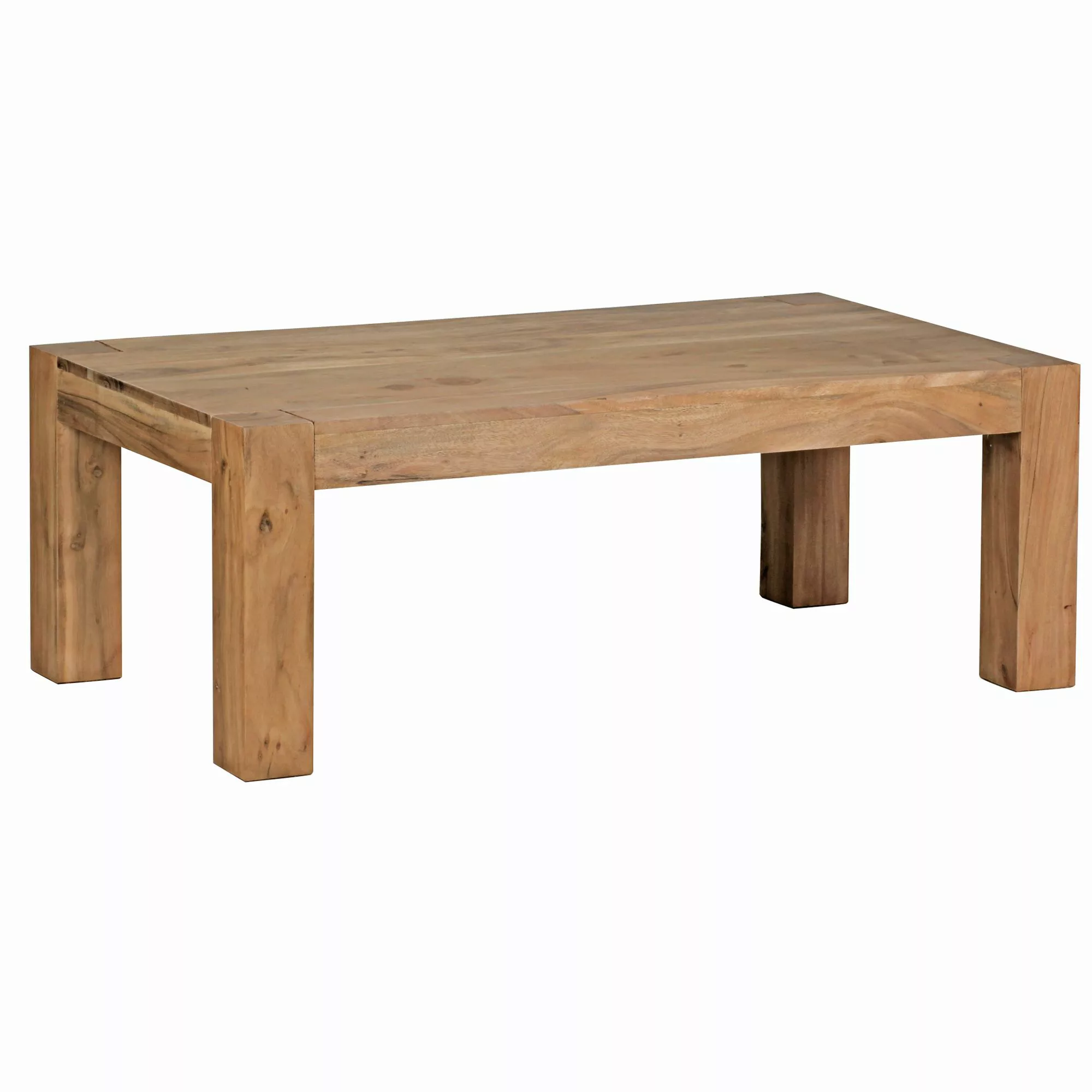 Couchtisch MUMBAI Massiv-Holz Akazie 110 cm breit Wohnzimmer-Tisch Design N günstig online kaufen