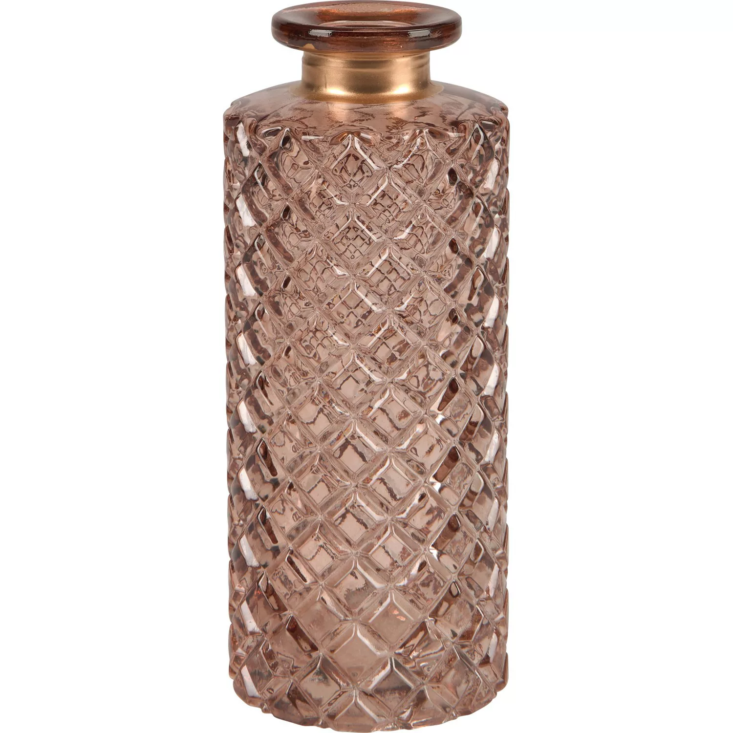 Deko-Flasche Safari Lodge Glas 5,5 cm x 13 cm Rosa günstig online kaufen