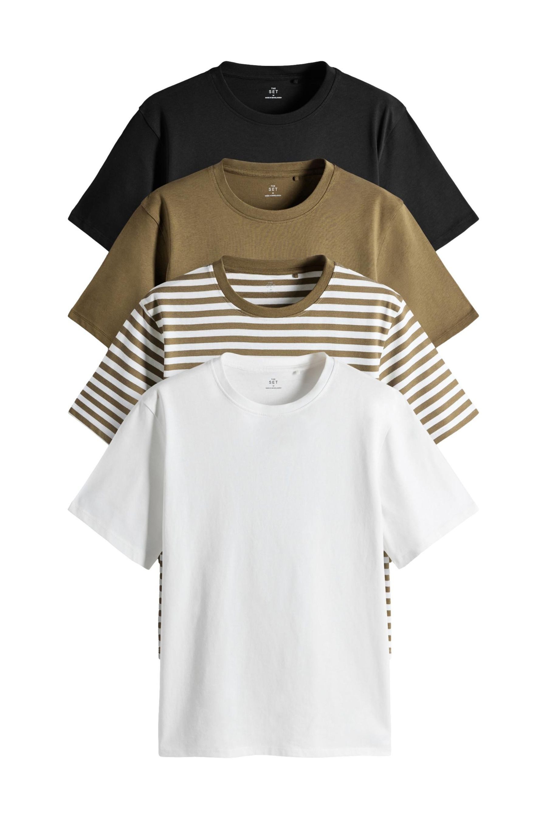 The Set T-Shirt 4er-Pack Relaxed Fit günstig online kaufen