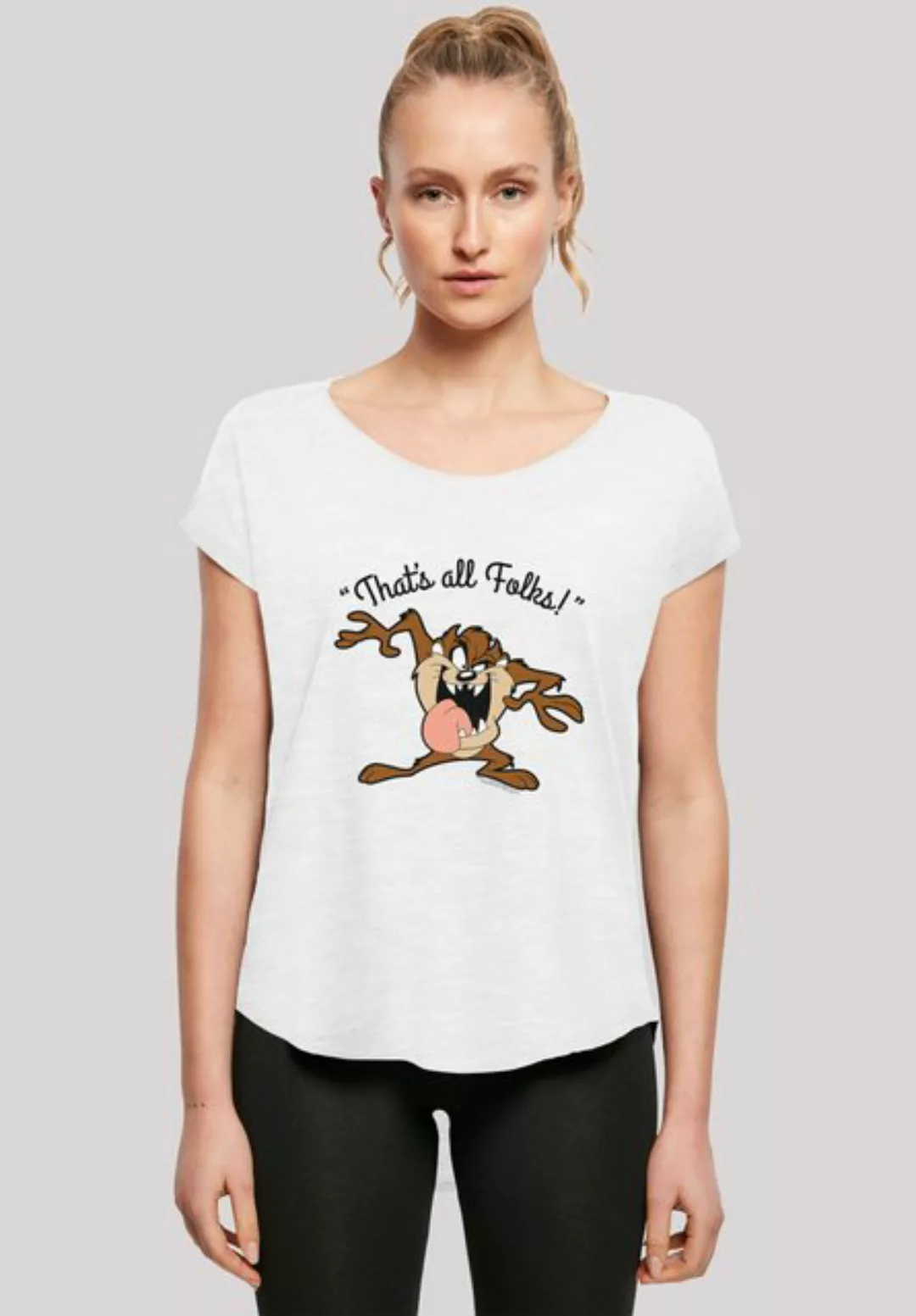 F4NT4STIC T-Shirt Looney Tunes Taz That's All Folks Print günstig online kaufen