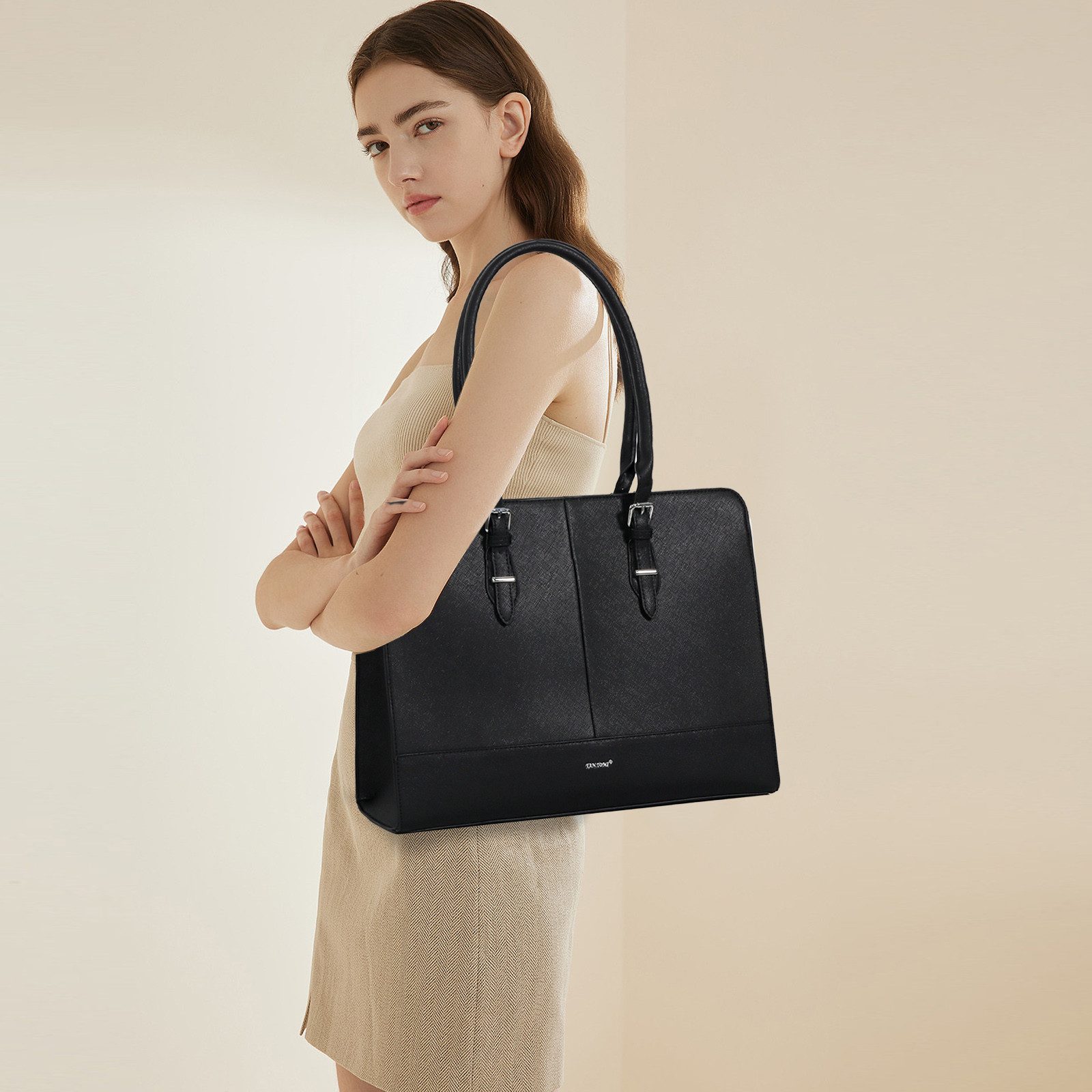 TAN.TOMI Handtasche Damen Businesstasche Große Business günstig online kaufen