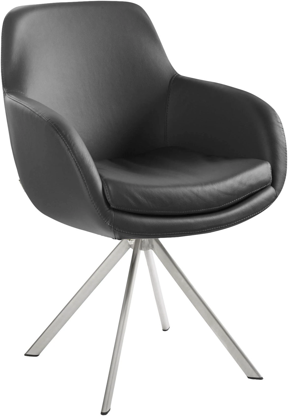 Musterring Esszimmerstuhl "Tavia", (Set), 2 St., Echtleder, Stativgestell E günstig online kaufen