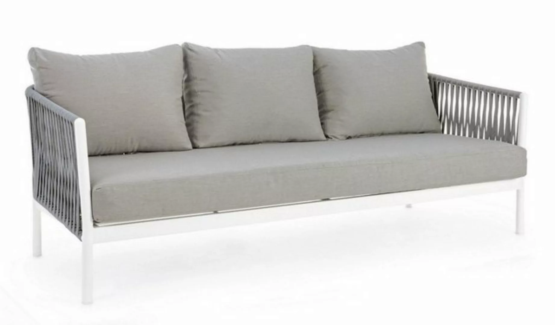 Natur24 Sofa Sofa Florencia 220x85x86cm Aluminium Sofa Couch günstig online kaufen