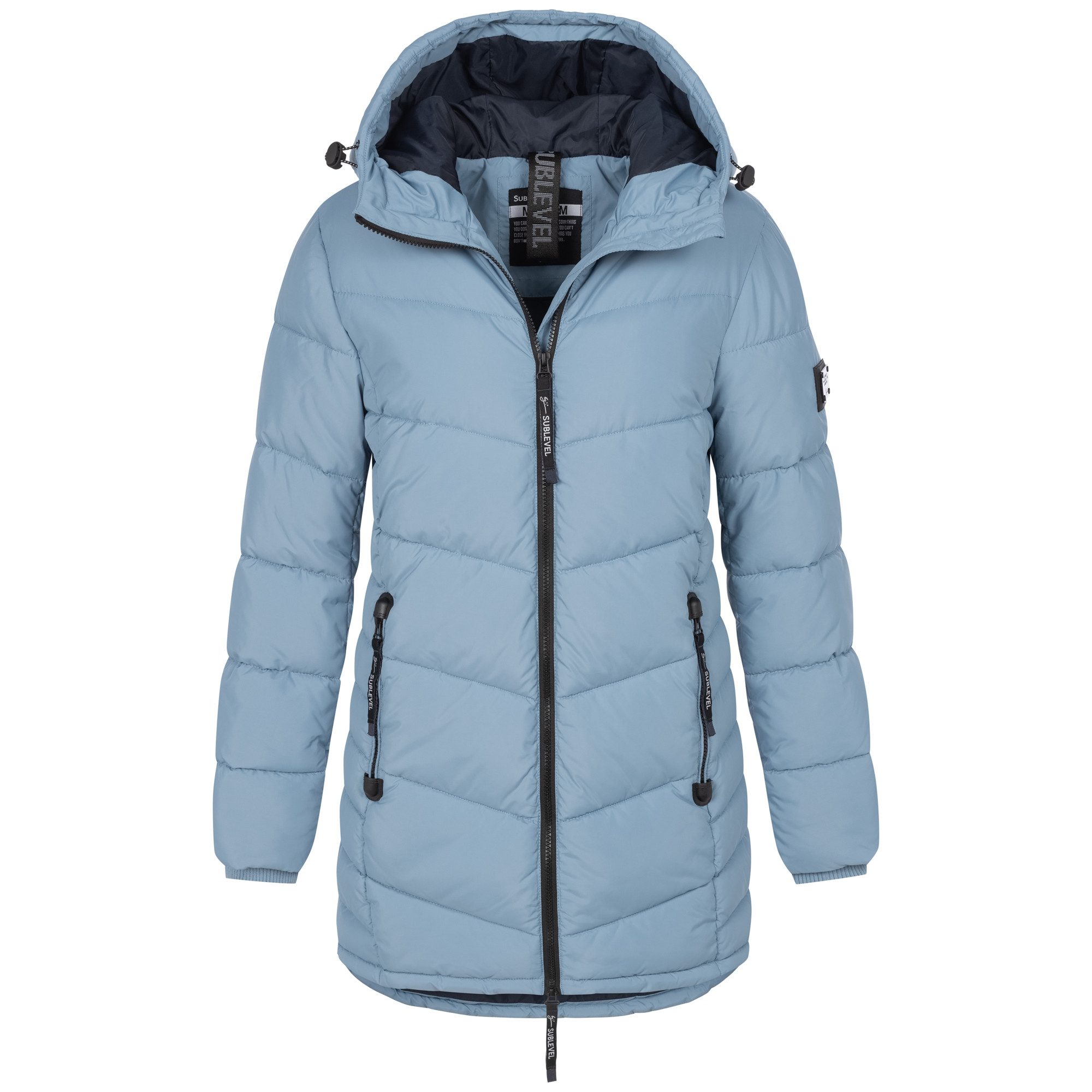 SUBLEVEL Steppjacke Damen Mantel mit Kapuze günstig online kaufen