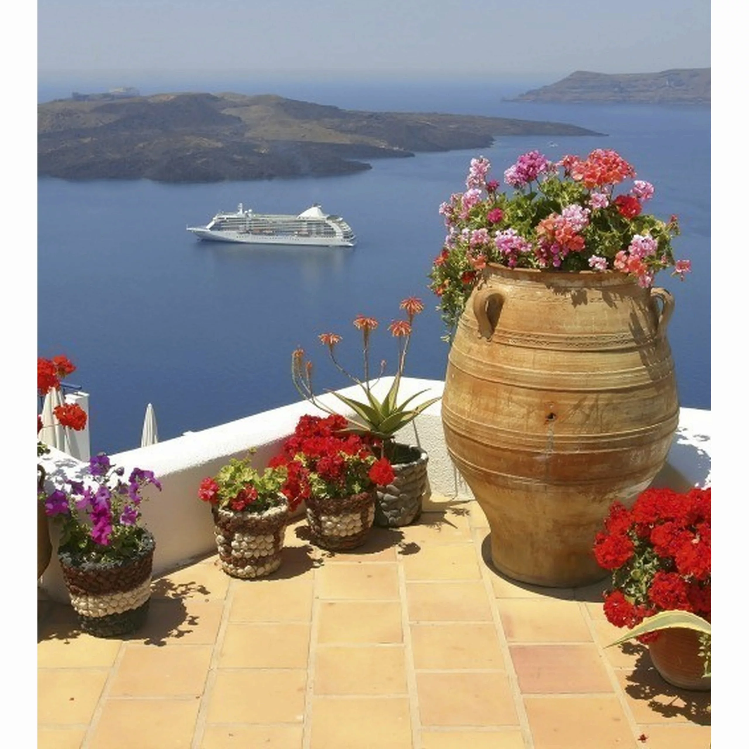 Fototapete GREECE  | MS-3-0205 | Rot | Digitaldruck auf Vliesträger günstig online kaufen