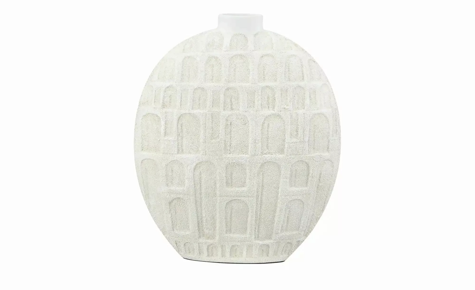 HOME STORY Deko Vase   ¦ weiß ¦ Polyresin (Kunstharz) ¦ Maße (cm): B: 30 H: günstig online kaufen