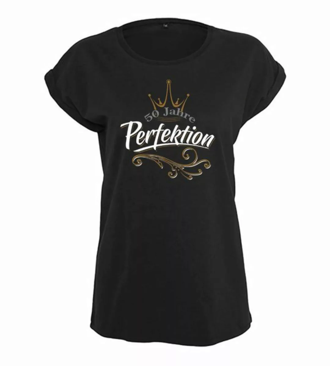 Baddery Print-Shirt Geburtstagsgeschenk für Frauen : 50 Jahre Perfektion - günstig online kaufen