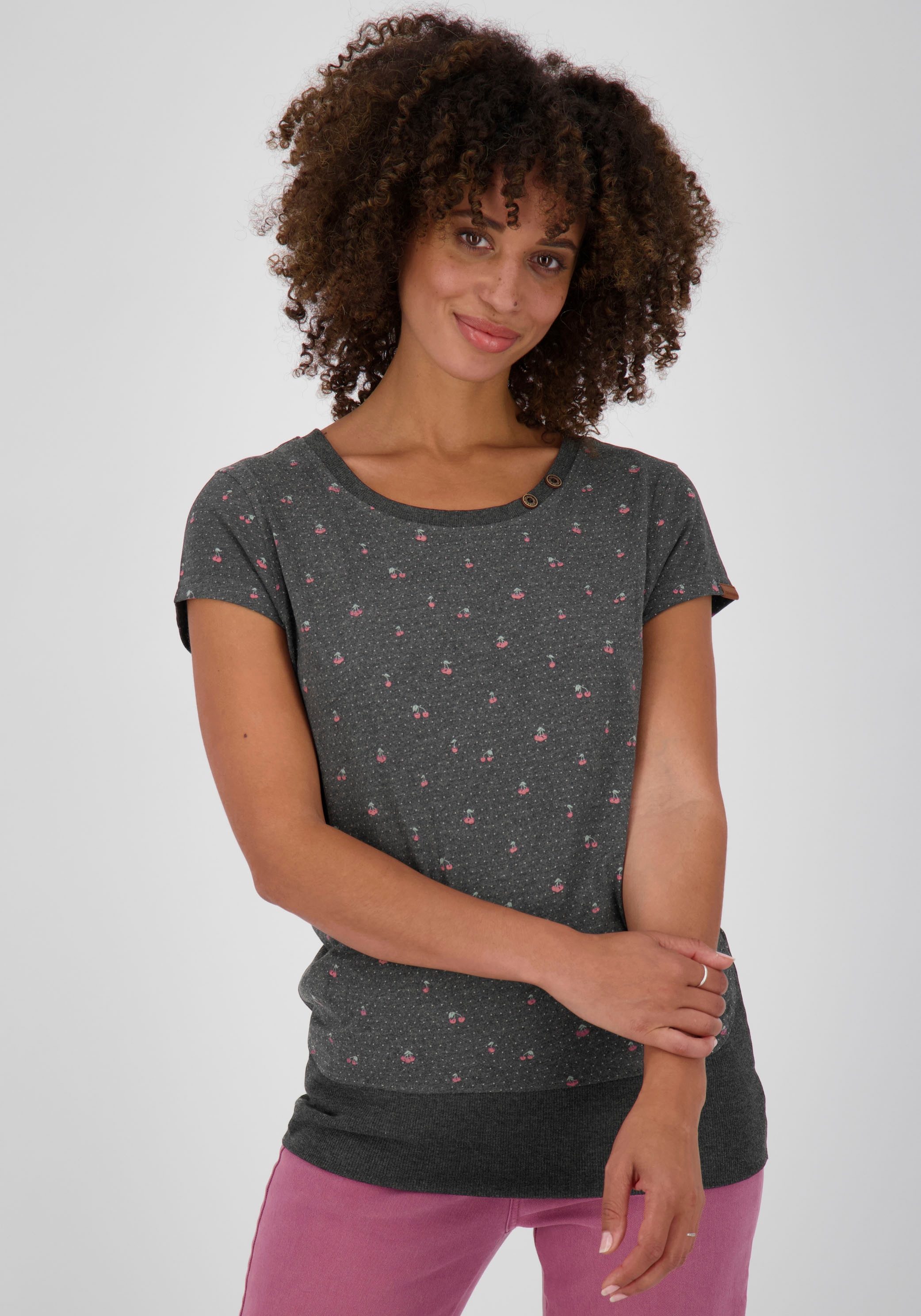 Alife & Kickin T-Shirt "BundiAK", mit breitem Bund und Alloverprint günstig online kaufen