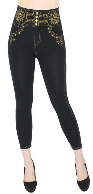 dy_mode 7/8-Leggings High Waist Capri Leggings 7/8 Sommer Jeggings mit Druc günstig online kaufen