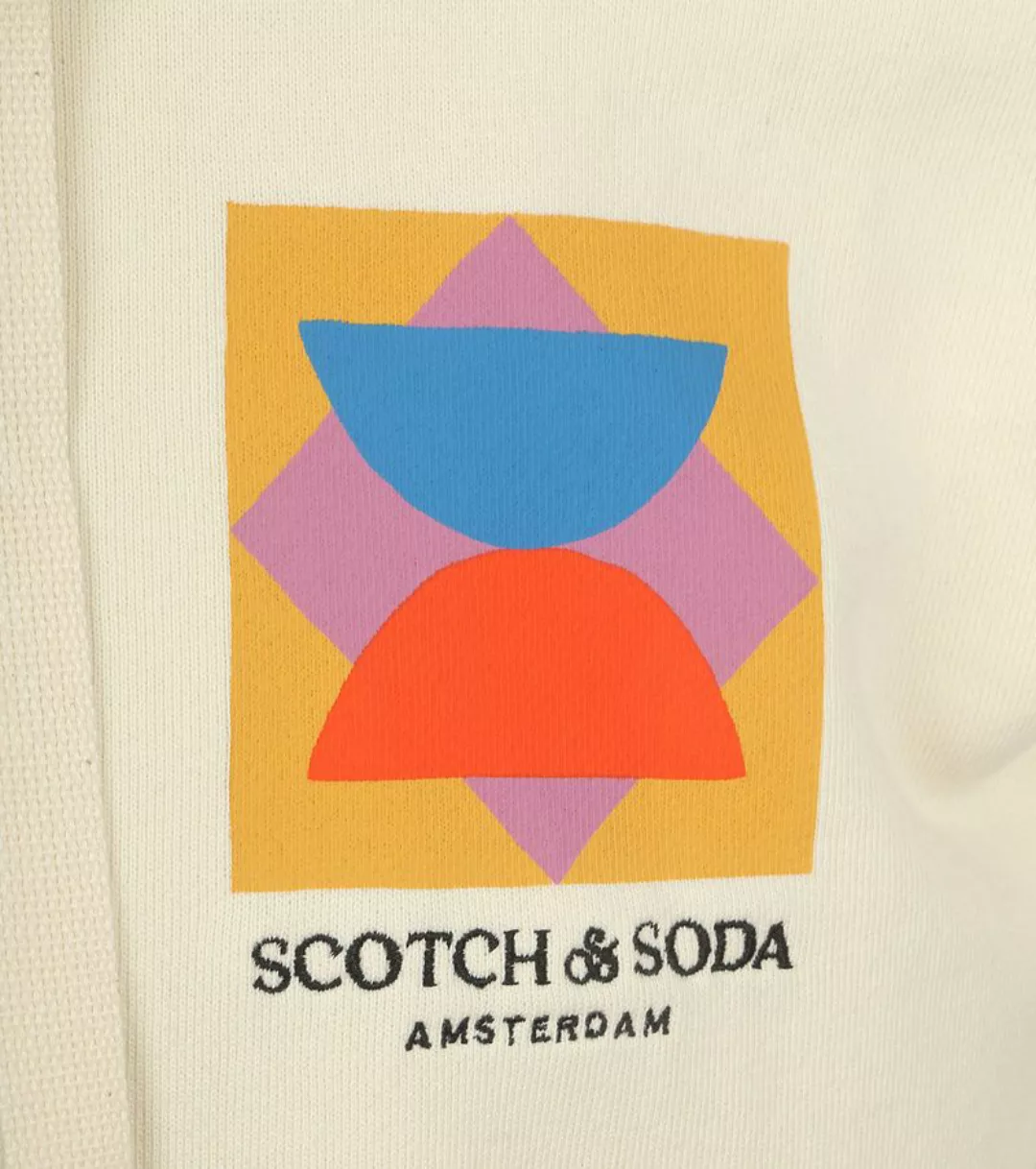 Scotch and Soda Patchwork Applique Hoodie Beige - Größe XL günstig online kaufen