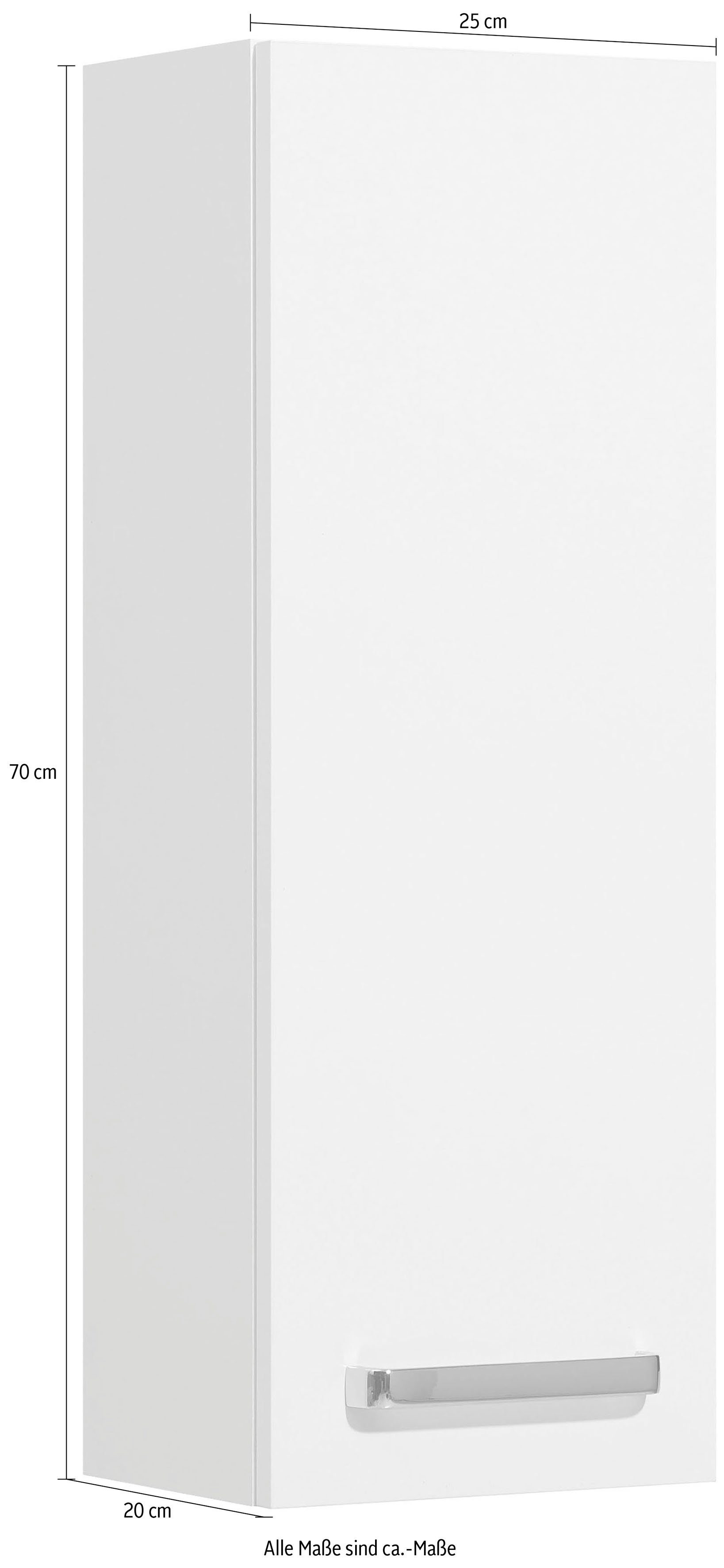 Saphir Hängeschrank "Quickset Wand-Badschrank 25 cm breit mit 1 Tür und 2 E günstig online kaufen